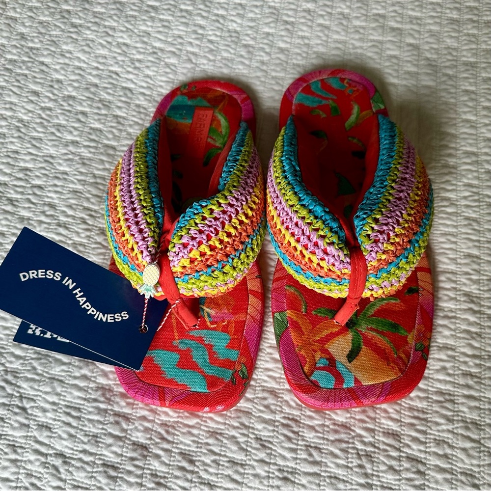 FARM Rio Multicolor Crochet Sandals